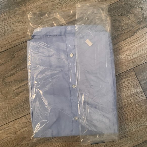 NWT LANDS' END UNIFORM BIG GIRL'S WOVEN BROADCLOTH TOP LIGHT SEA‎ BLUE 16 - Picture 7 of 10